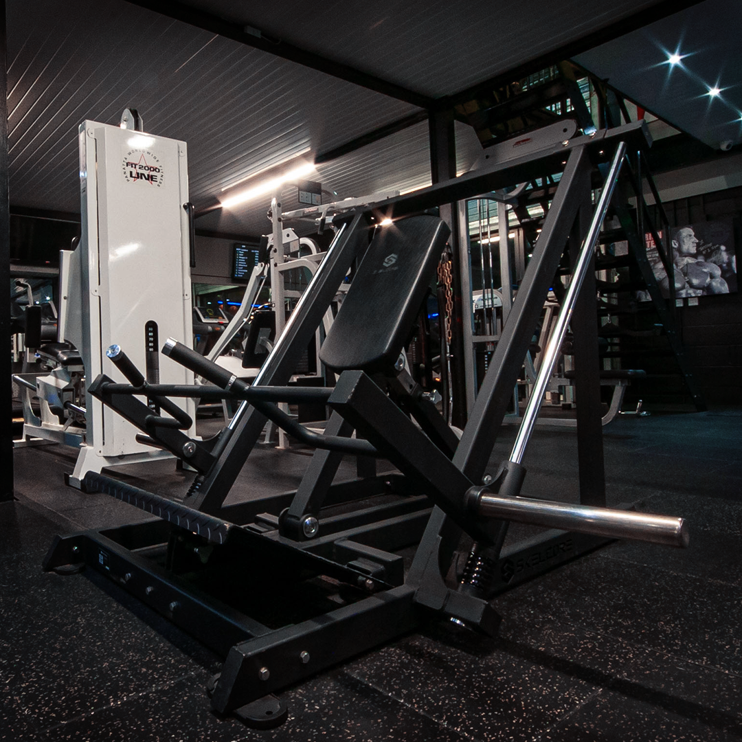Plate-loaded resistance machines at Mas Body Gym Middlesbrough