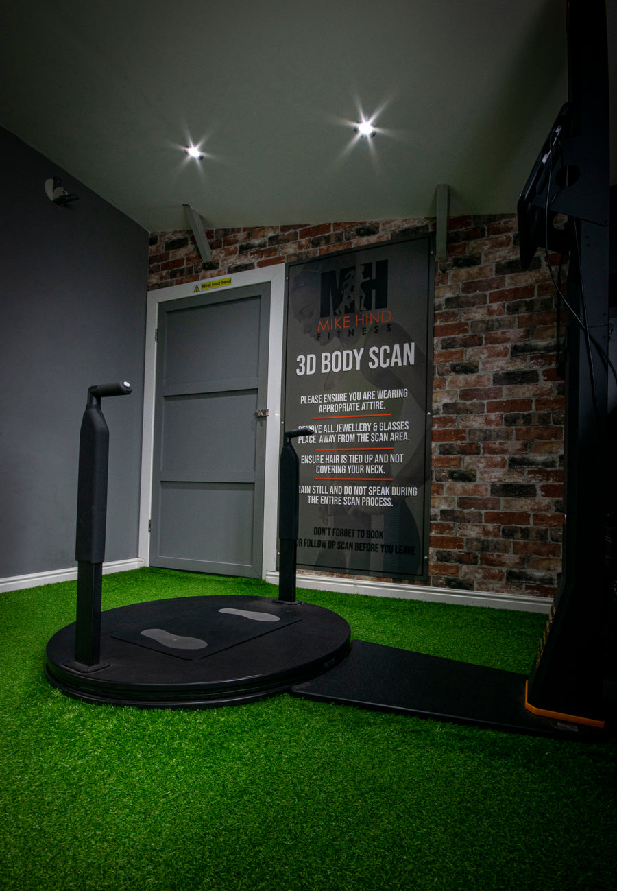 Fit3D 3D body scanner in the scanning room at Mas Body Gym Middlesbrough
