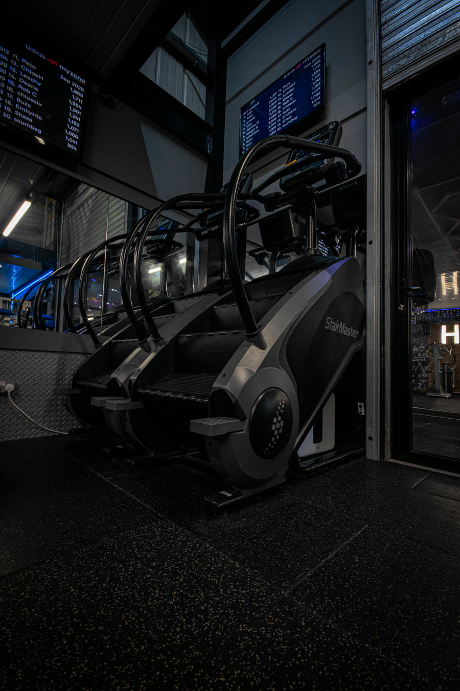 Two StairMaster stair climbers on the cardio suite at Mas Body Gym Middlesbrough