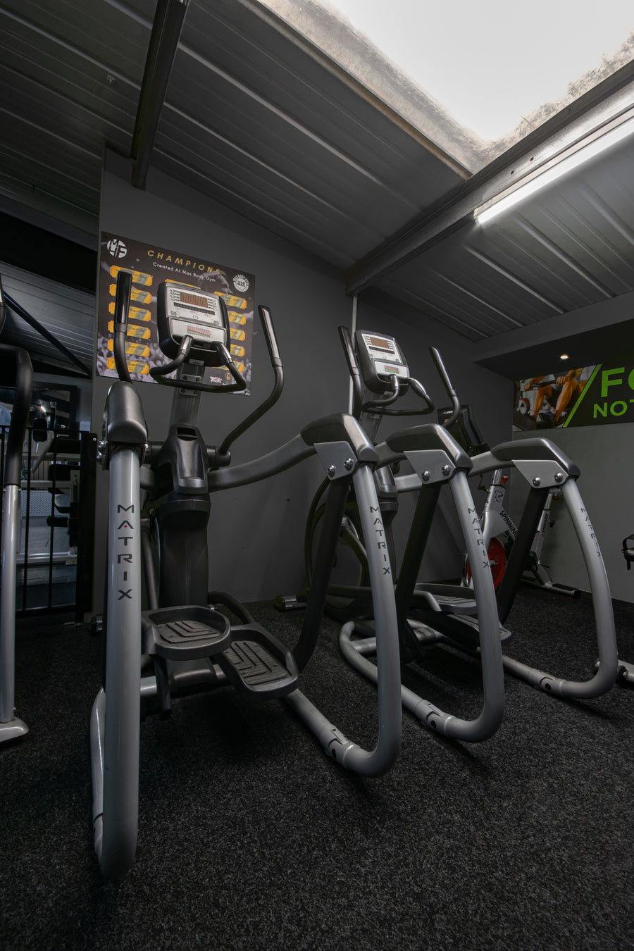 Matrix cross trainers on the cardio suite at Mas Body Gym Middlesbrough