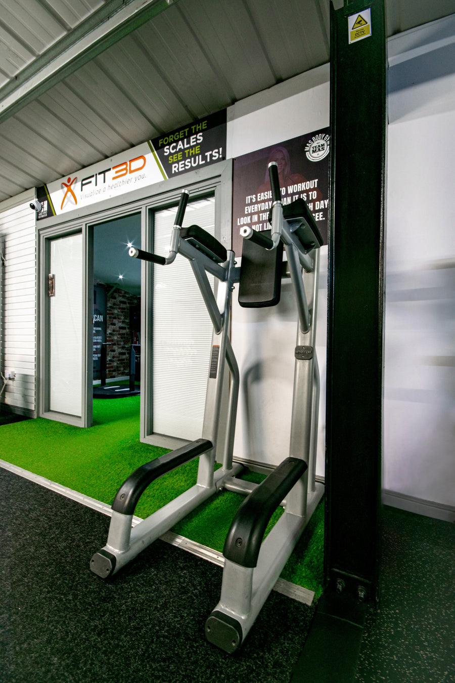 Precor vertical knee raise and dip station at Mas Body Gym Middlesbrough
