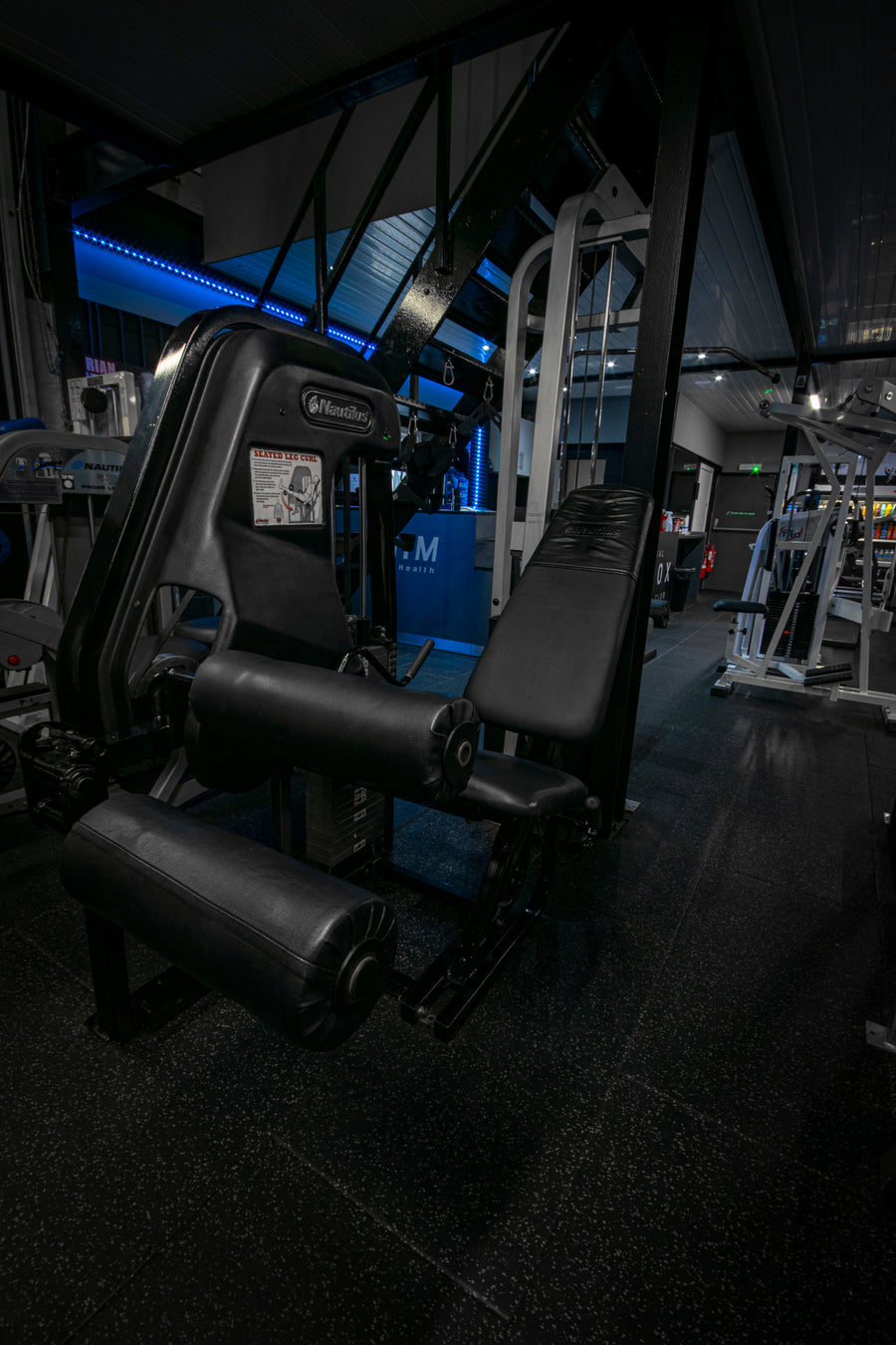 Nautilus 2ST seated leg curl machine at Mas Body Gym Middlesbrough