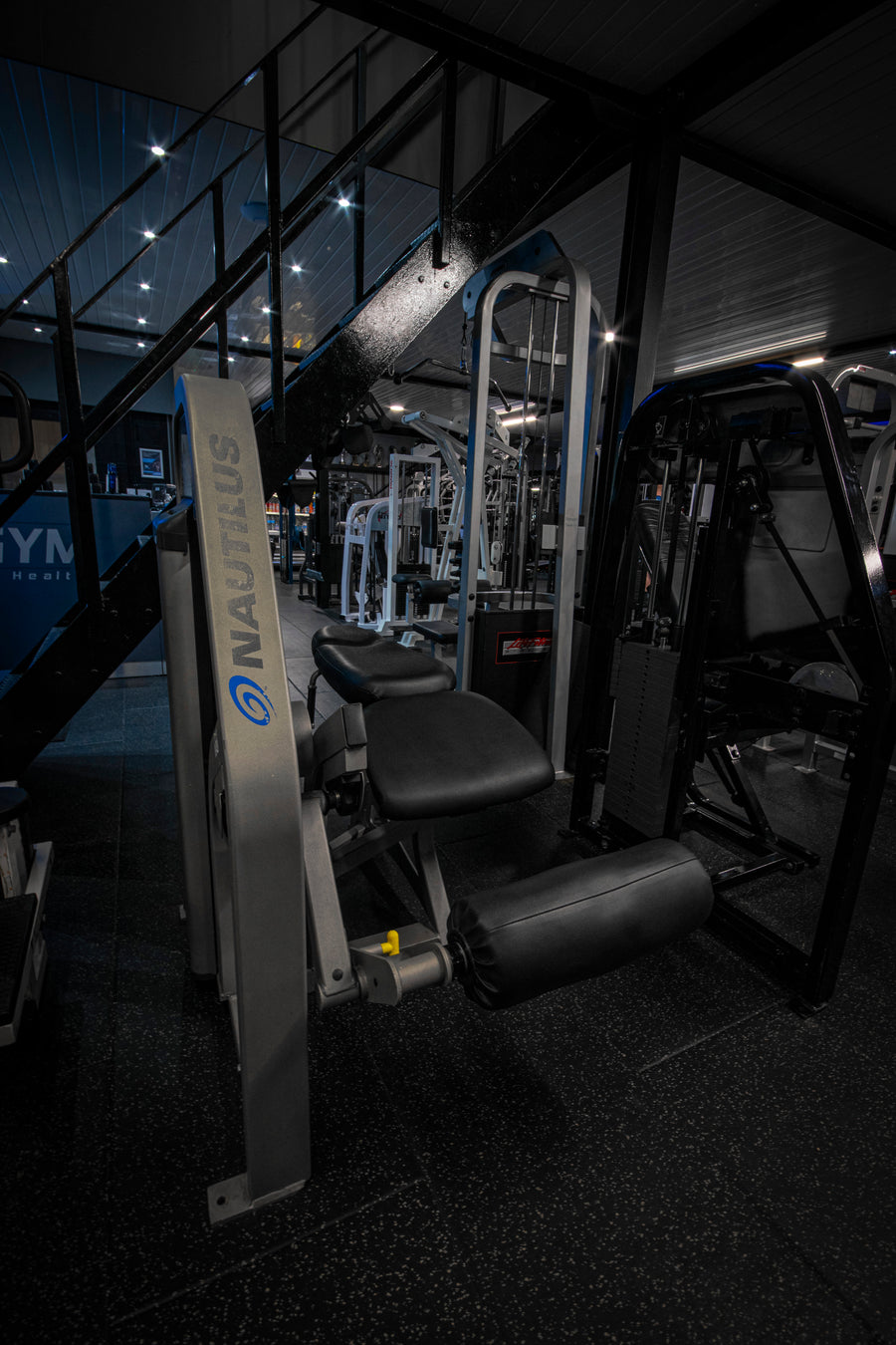 Nautilus Nitro lying leg curl machine at Mas Body Gym Middlesbrough