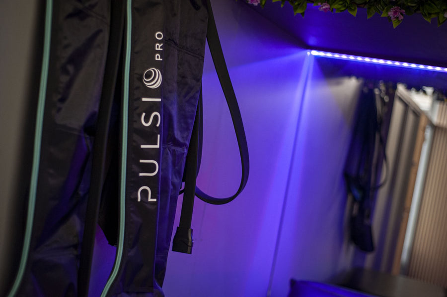 Pulsio Pro air compression boots in the recovery room at Mas Body Gym Middlesbrough