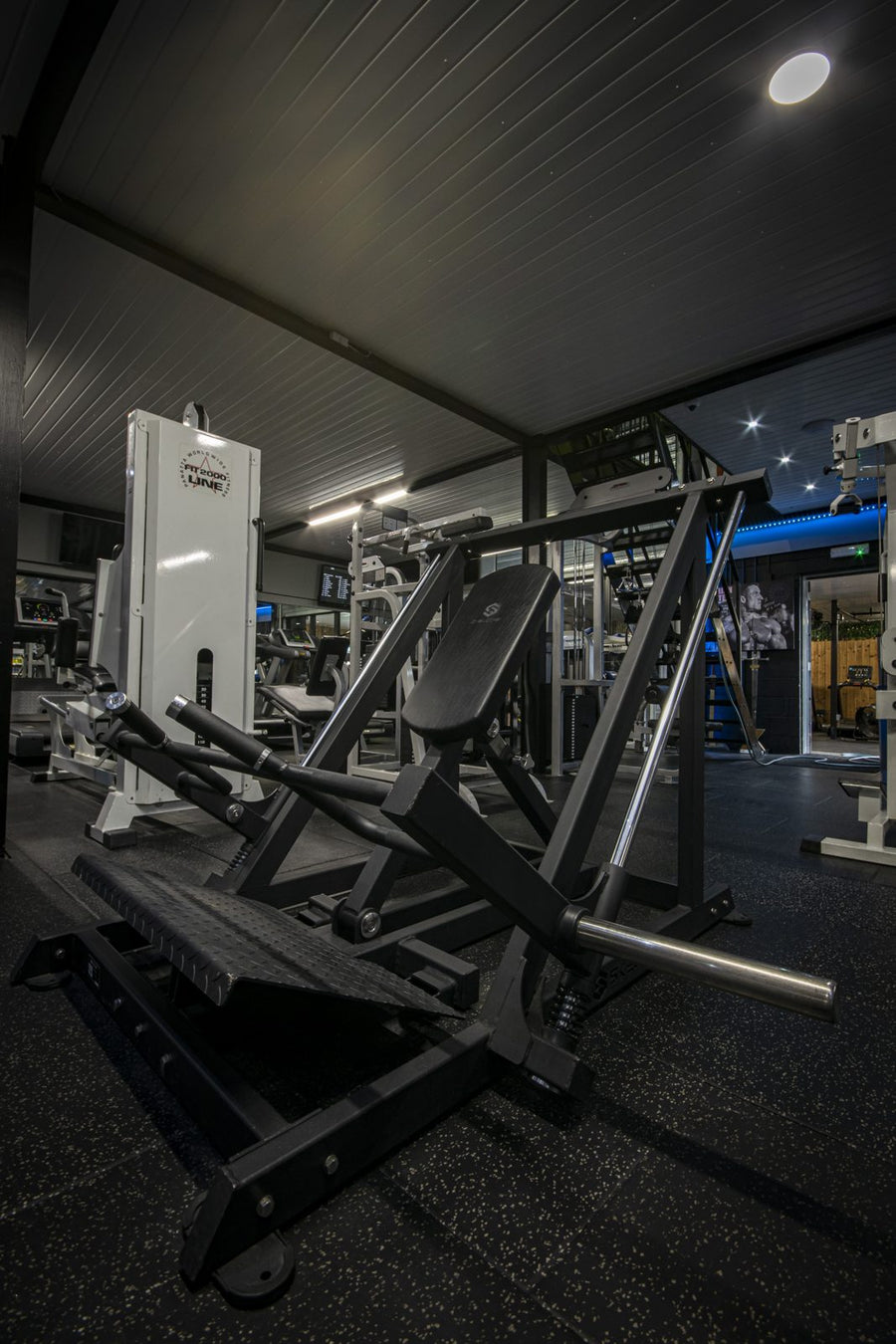 Skelcore Pro Plus plate-loaded linear row machine at Mas Body Gym Middlesbrough